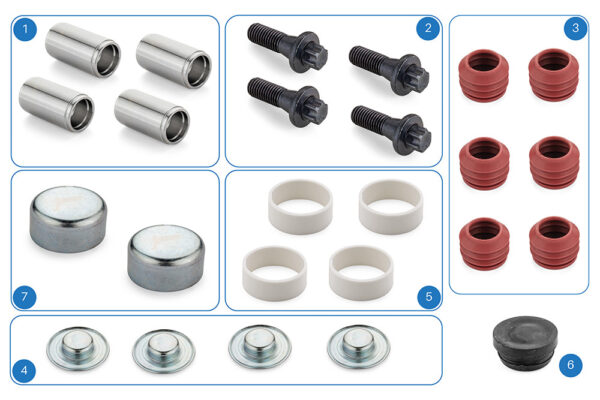 Caliper Guides & Seals Repair Kit (HLX.131)