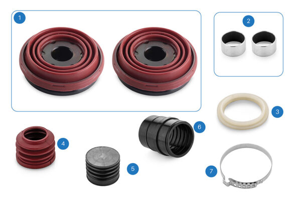 Caliper Boots and Pistons Repair Kit (KNR.205)