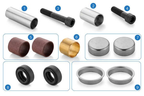 Caliper Guide and Seals Repair Kit (Rear) (MRT.115)