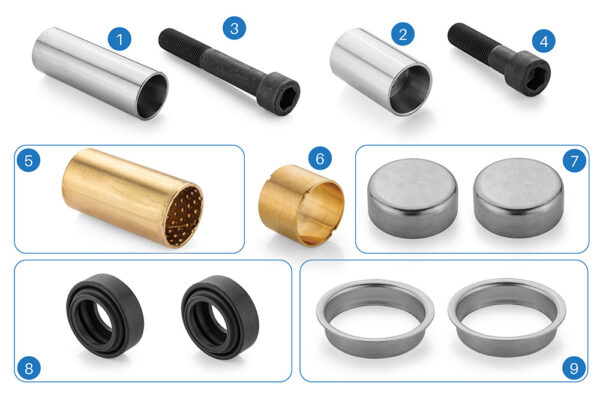 Caliper Guide and Seals Repair Kit (Rear) (MRT.116)