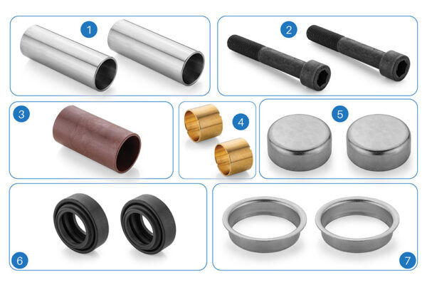 Caliper Guide and Seals Repair Kit (Front) (MRT.117)