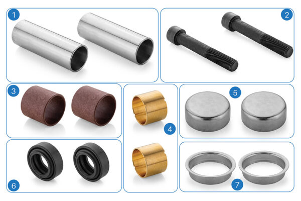 Caliper Guide and Seals Repair Kit (Front) (MRT.118)