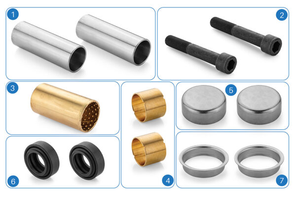 Caliper Guide and Seals Repair Kit (Front) (MRT.119)