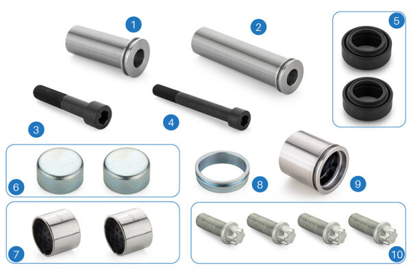 Caliper Guides and Bushes Repair Kit (MRT.236)