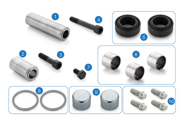Caliper Guides and Bushes Repair Kit (MRT.237)