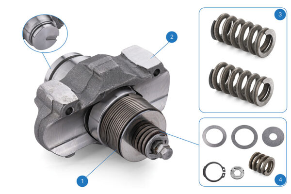 Caliper Adjusting Mechanism 115mm (Assembly) – With Groove (WBC.141)
