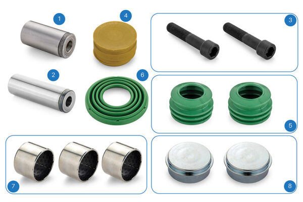 Caliper Guides & Seals Repair Kit (WBC.207)